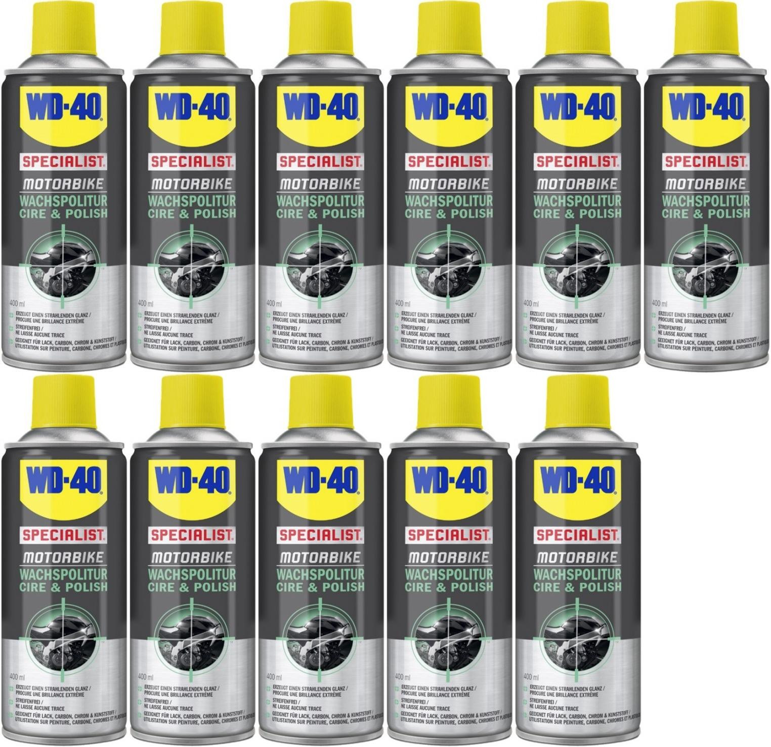WD-40 Motorbike SPECIALIST Wachspolitur 11x 400 Milliliter