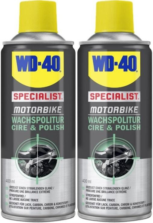 WD-40 Motorbike SPECIALIST Wachspolitur 2x 400 Milliliter
