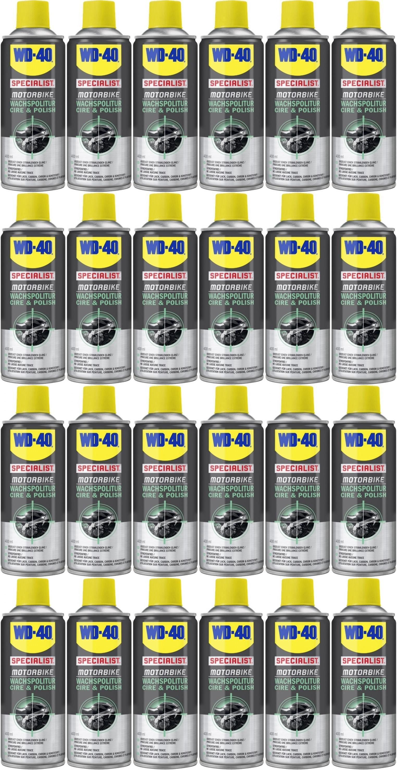 WD-40 Motorbike SPECIALIST Wachspolitur 24x 400 Milliliter
