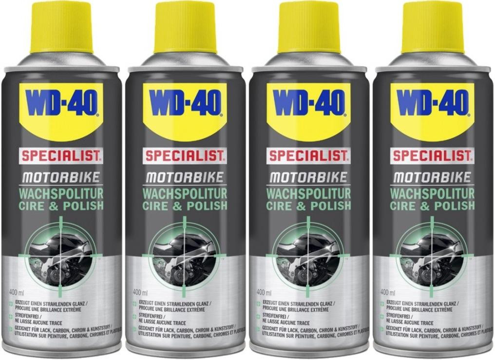 WD-40 Motorbike SPECIALIST Wachspolitur 4x 400 Milliliter