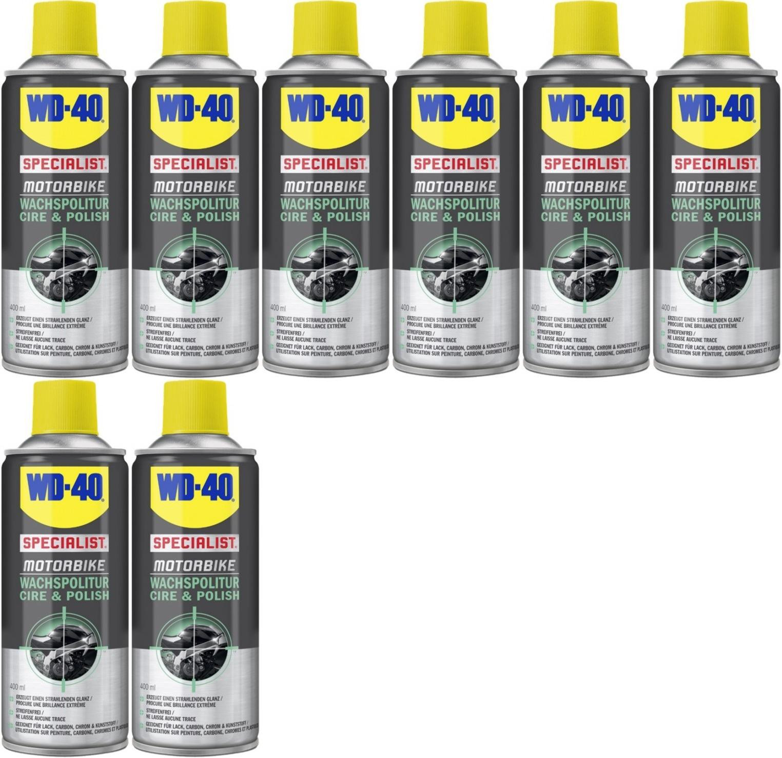 WD-40 Motorbike SPECIALIST Wachspolitur 8x 400 Milliliter