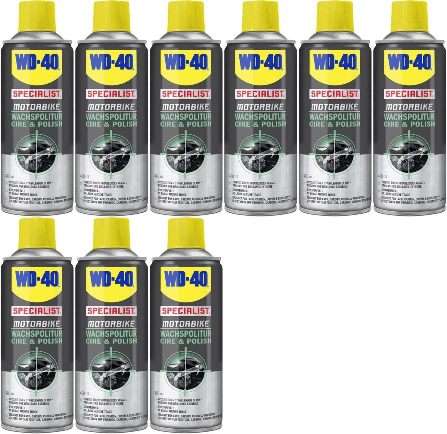 WD-40 Motorbike SPECIALIST Wachspolitur 9x 400 Milliliter