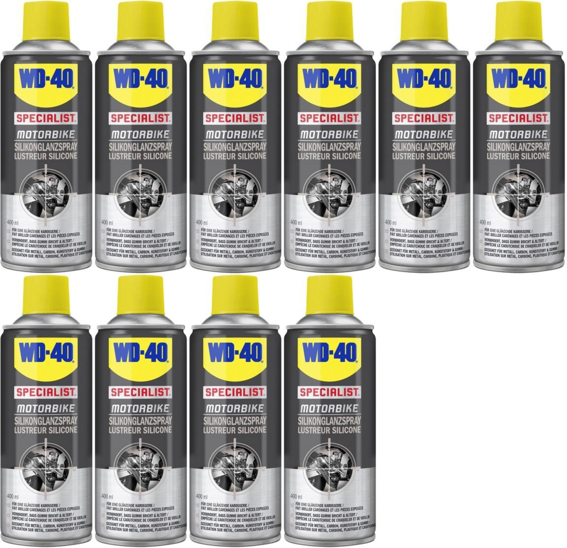 WD-40 Motorbike SPECIALIST Silikonglanzspray 10x 400 Milliliter