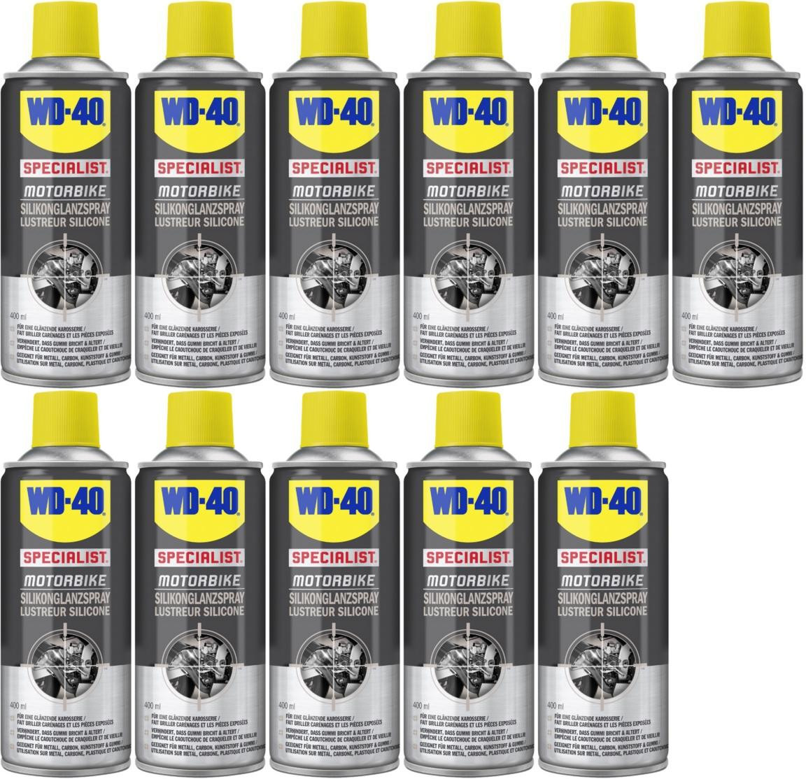 WD-40 Motorbike SPECIALIST Silikonglanzspray 11x 400 Milliliter