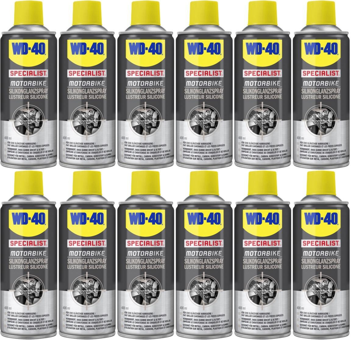WD-40 Motorbike SPECIALIST Silikonglanzspray 12x 400 Milliliter