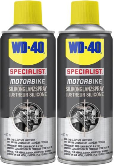 WD-40 Motorbike SPECIALIST Silikonglanzspray 2x 400 Milliliter