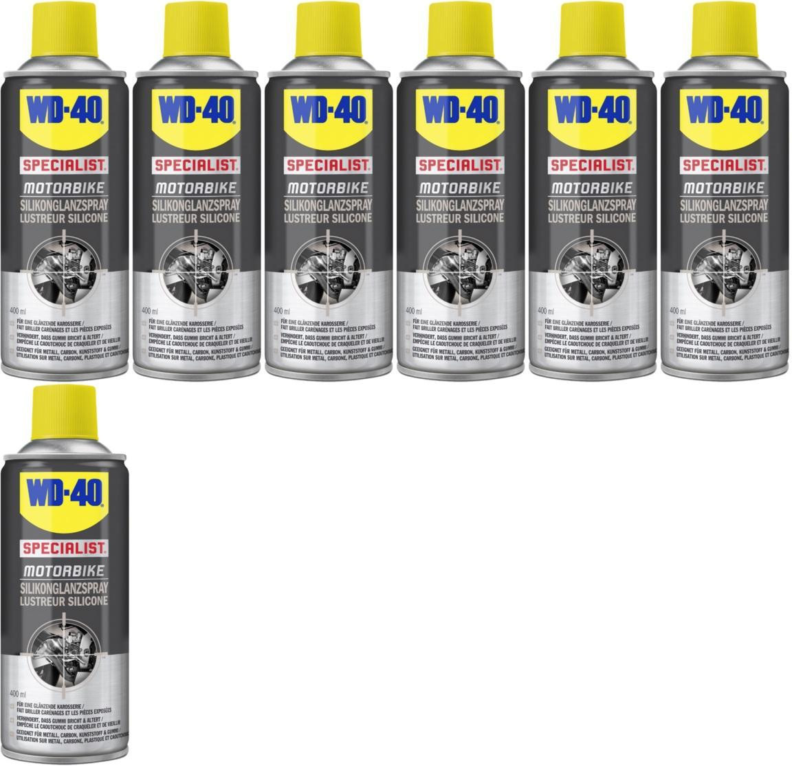WD-40 Motorbike SPECIALIST Silikonglanzspray 7x 400 Milliliter