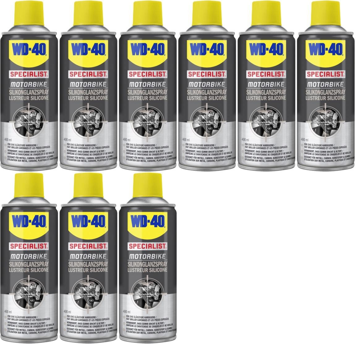 WD-40 Motorbike SPECIALIST Silikonglanzspray 9x 400 Milliliter