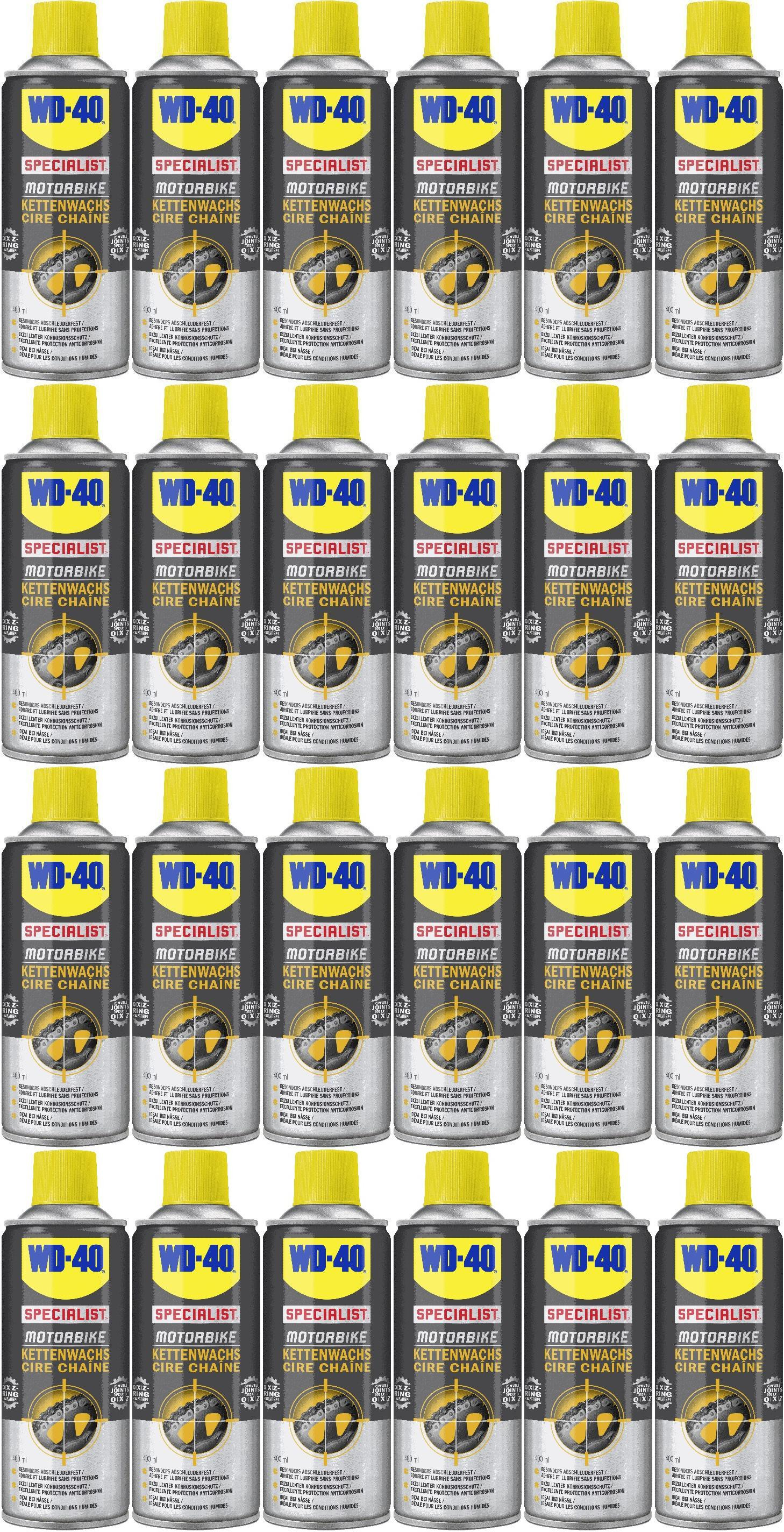 WD-40 Motorbike SPECIALIST Kettenwachs 24x 400 Milliliter