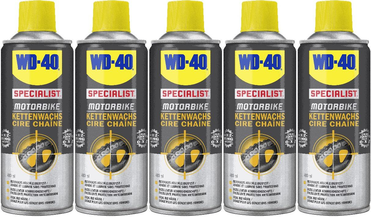 WD-40 Motorbike SPECIALIST Kettenwachs 5x 400 Milliliter