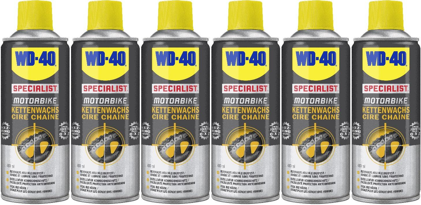 WD-40 Motorbike SPECIALIST Kettenwachs 6x 400 Milliliter