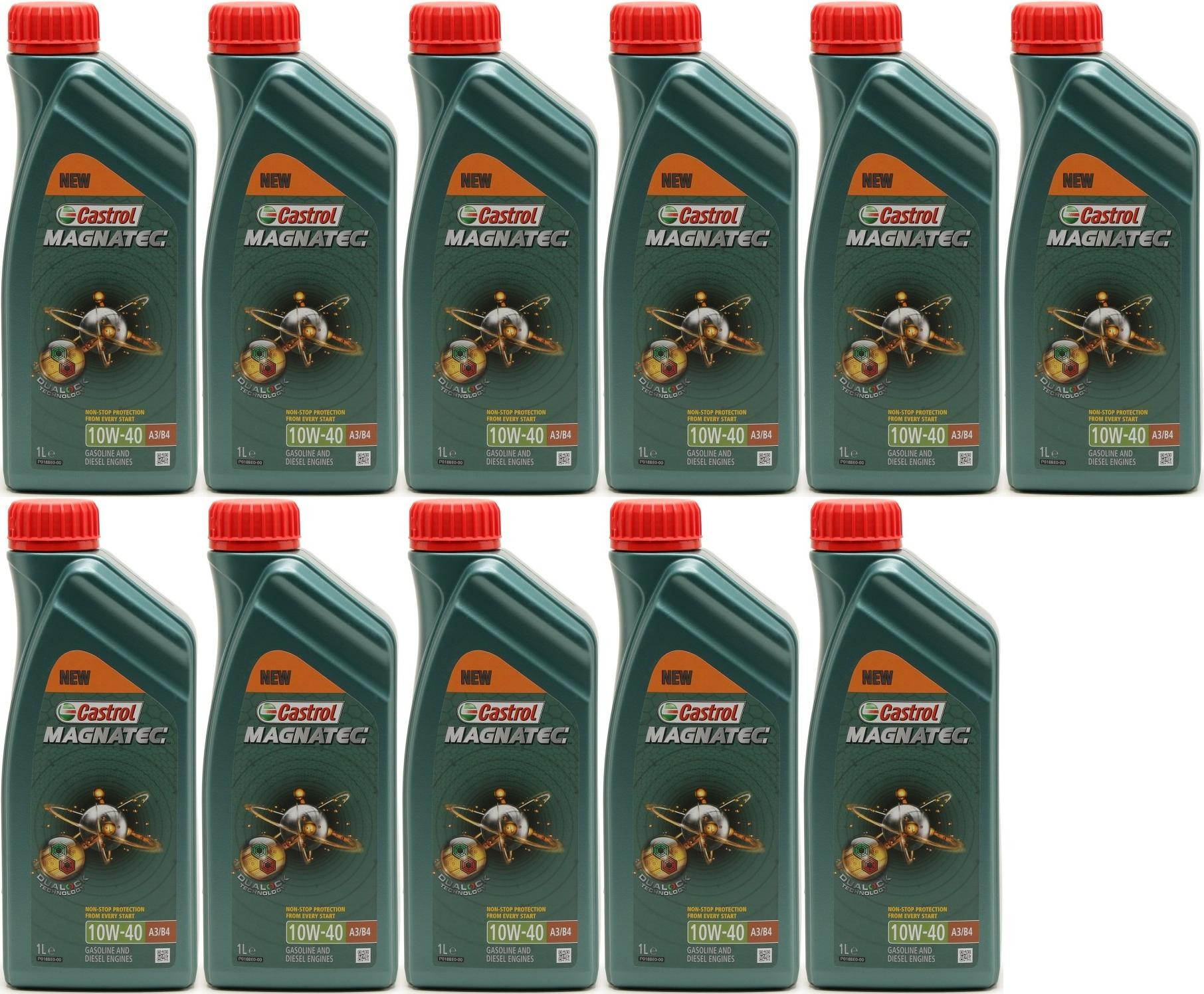 Castrol Magnatec 10W-40 A3/B4 Diesel & Benziner Motoröliter 11x 1l = 11 Liter