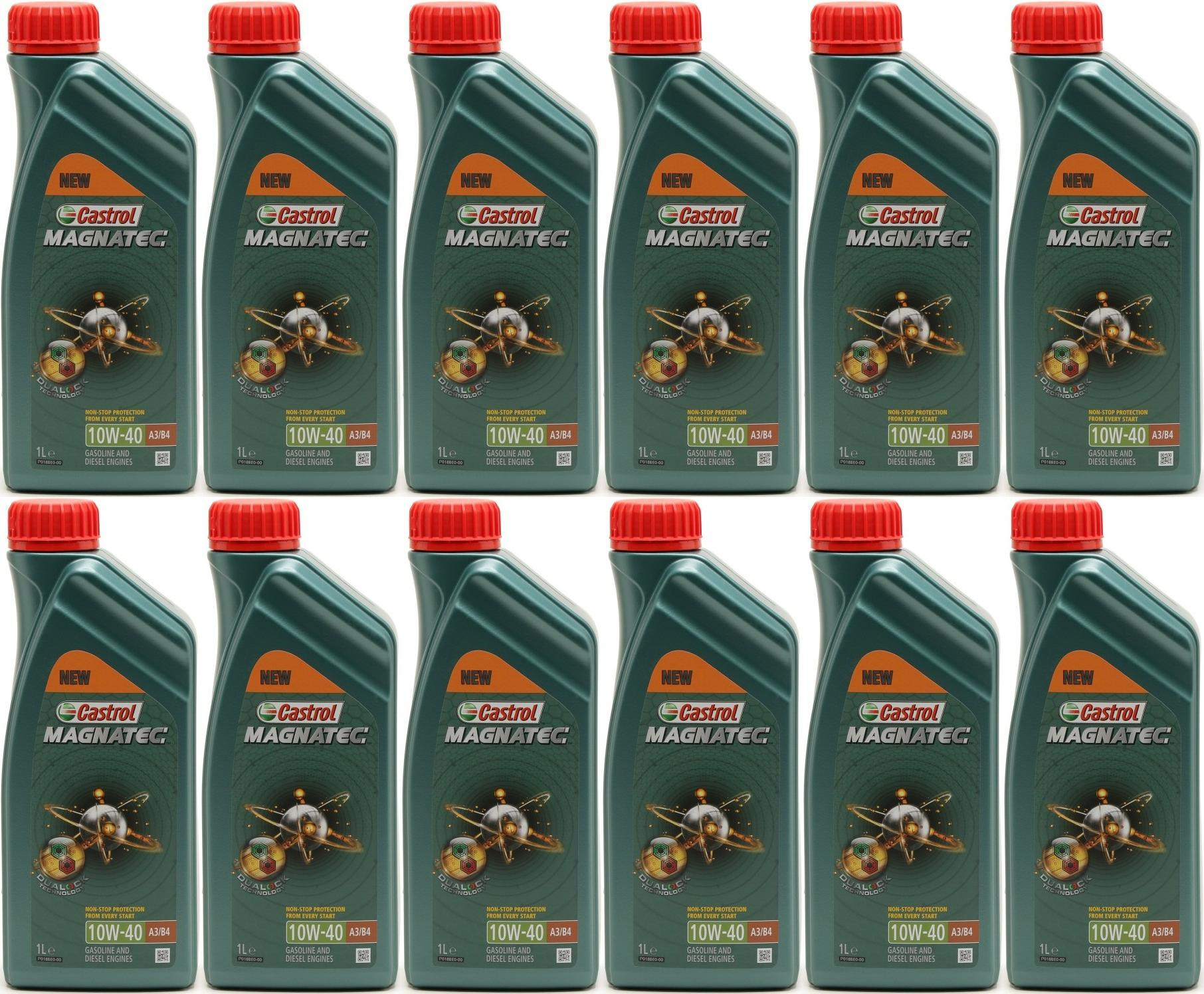 Castrol Magnatec 10W-40 A3/B4 Diesel & Benziner Motoröliter 12x 1l = 12 Liter