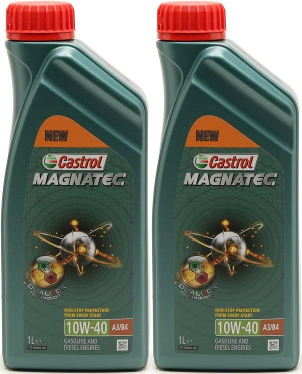 Castrol Magnatec 10W-40 A3/B4 Diesel & Benziner Motoröliter 2x 1l = 2 Liter