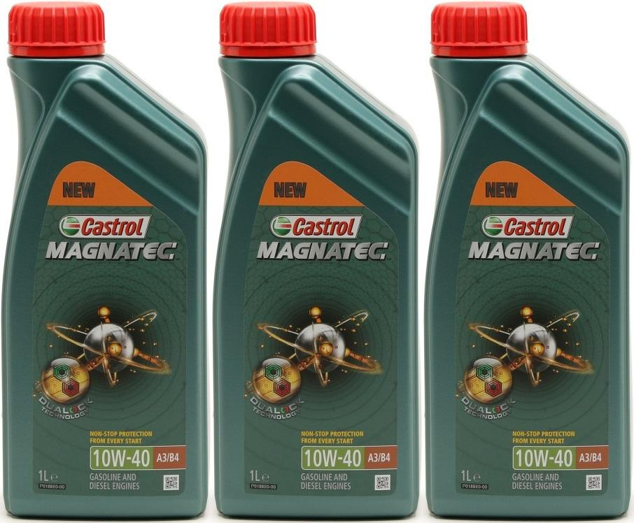 Castrol Magnatec 10W-40 A3/B4 Diesel & Benziner Motoröliter 3x 1l = 3 Liter