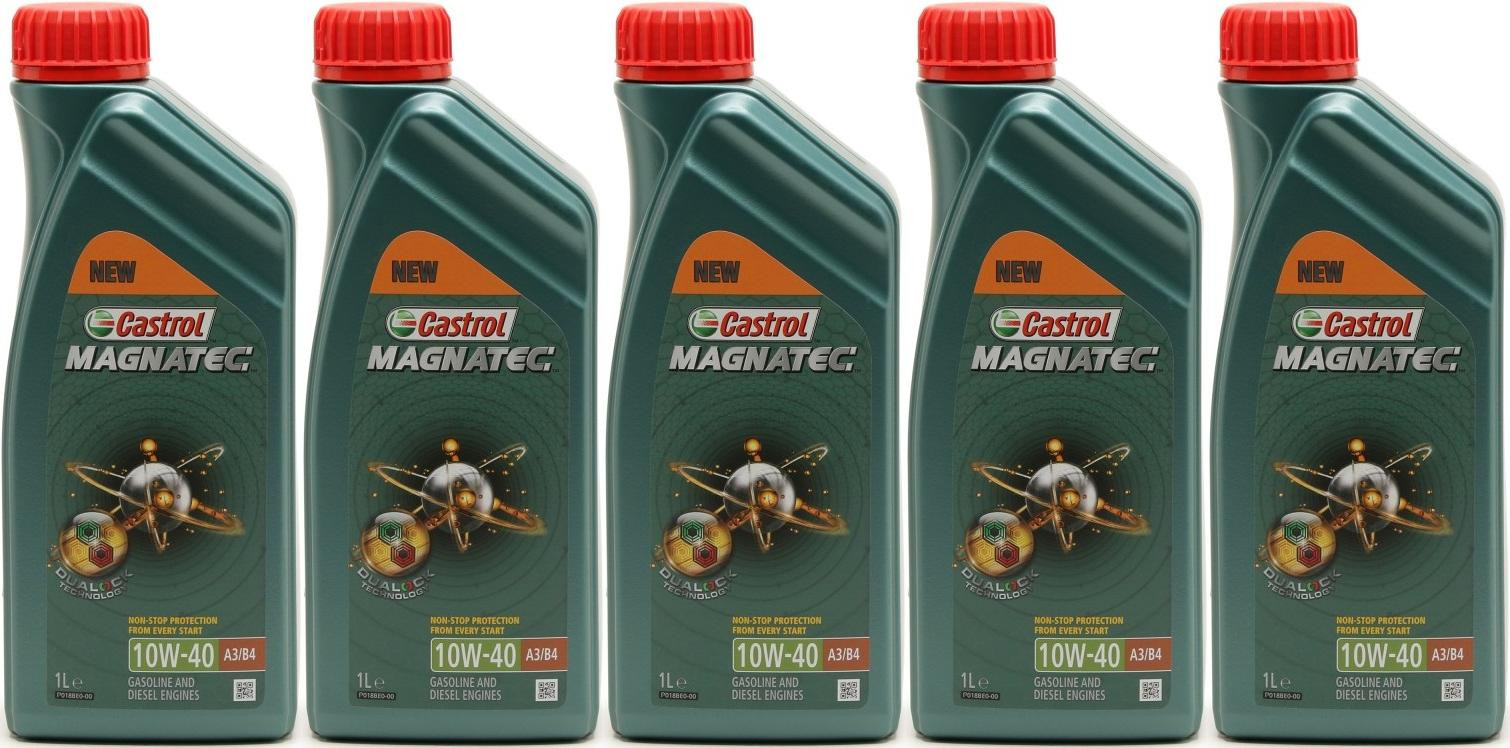 Castrol Magnatec 10W-40 A3/B4 Diesel & Benziner Motoröliter 5x 1l = 5 Liter