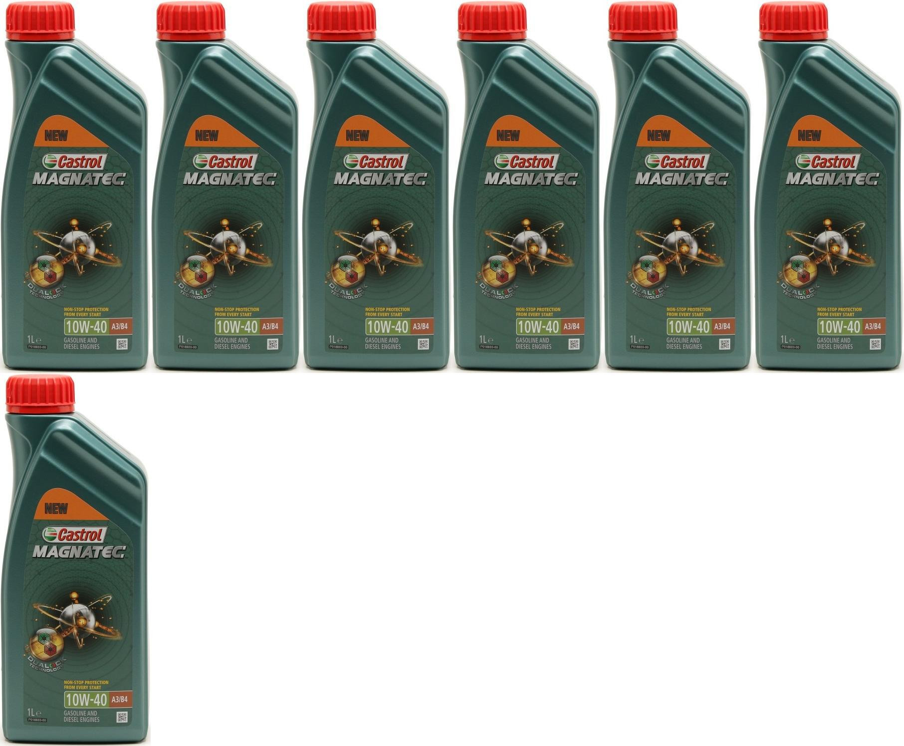 Castrol Magnatec 10W-40 A3/B4 Diesel & Benziner Motoröliter 7x 1l = 7 Liter