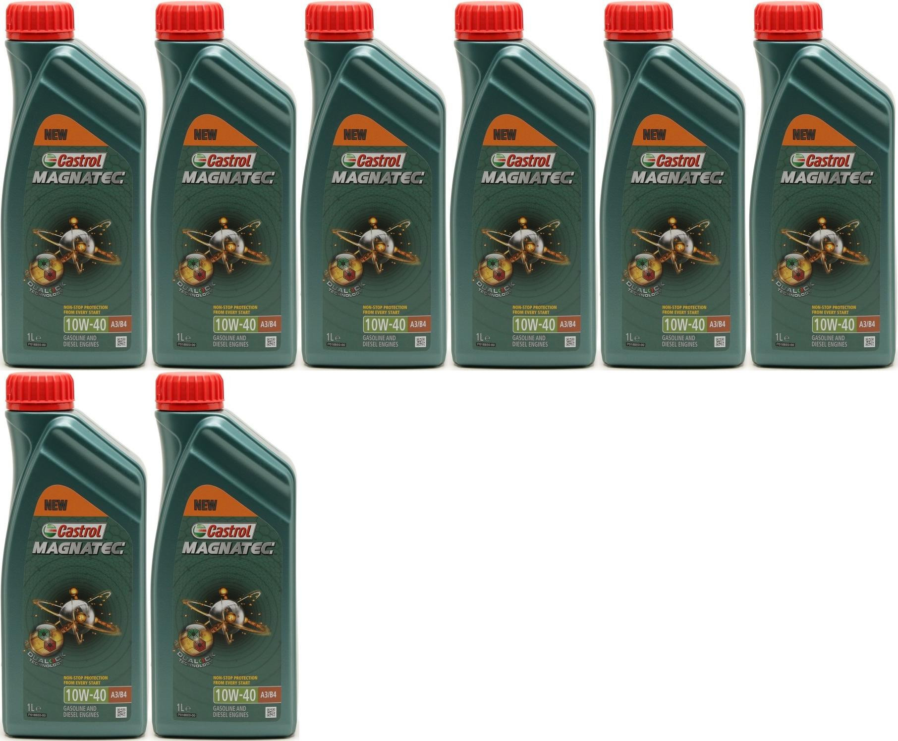 Castrol Magnatec 10W-40 A3/B4 Diesel & Benziner Motoröliter 8x 1l = 8 Liter