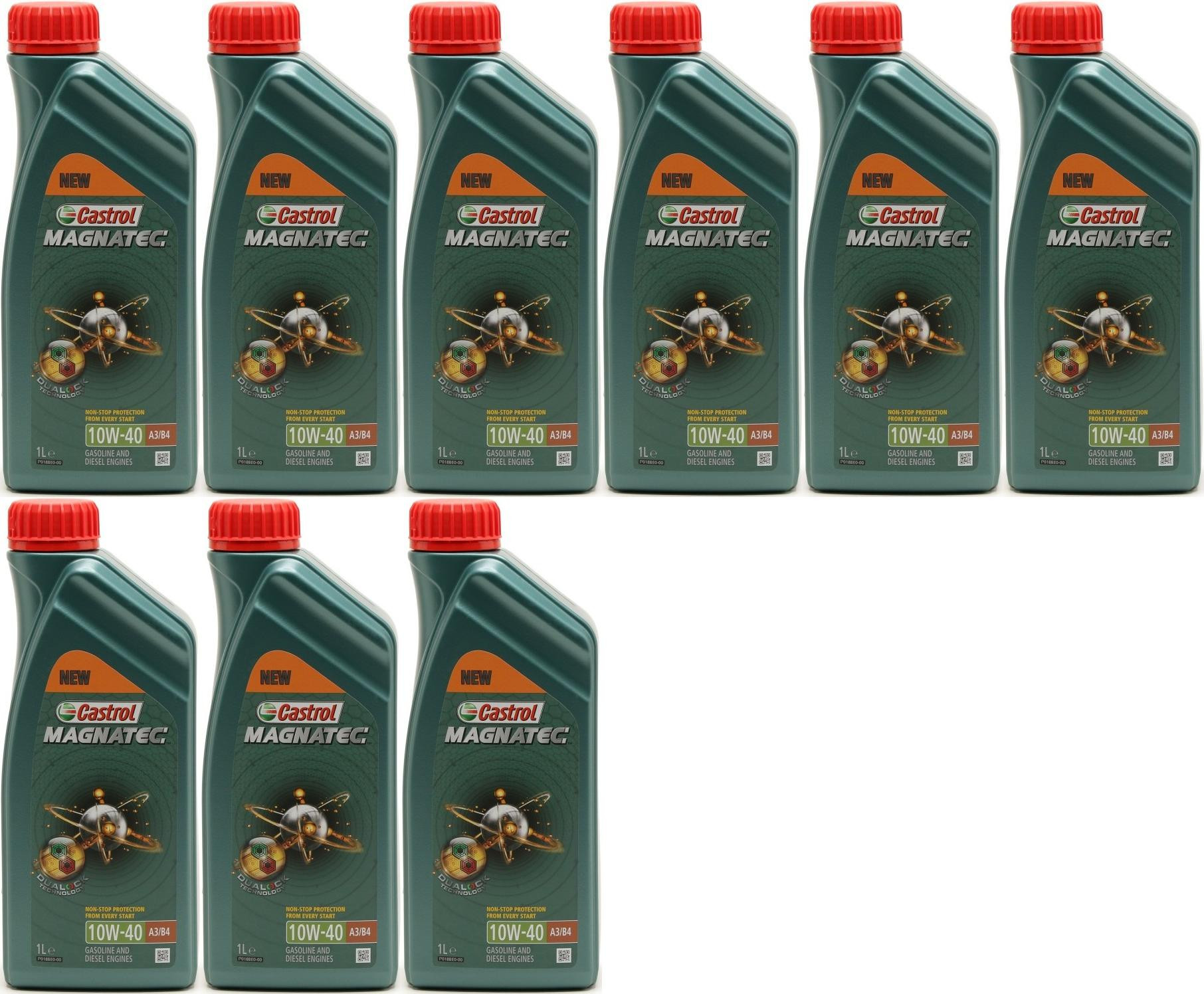 Castrol Magnatec 10W-40 A3/B4 Diesel & Benziner Motoröliter 9x 1l = 9 Liter