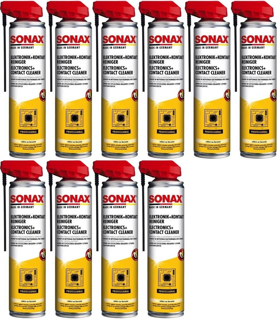 SONAX Elektronik + KontaktReiniger mit EasySpray 10x 400 Milliliter