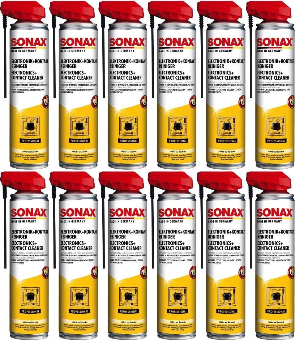 SONAX Elektronik + KontaktReiniger mit EasySpray 12x 400 Milliliter