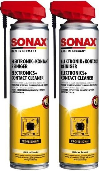 SONAX Elektronik + KontaktReiniger mit EasySpray 2x 400 Milliliter