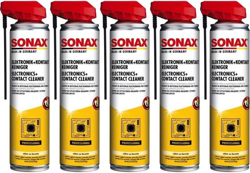 SONAX Elektronik + KontaktReiniger mit EasySpray 5x 400 Milliliter