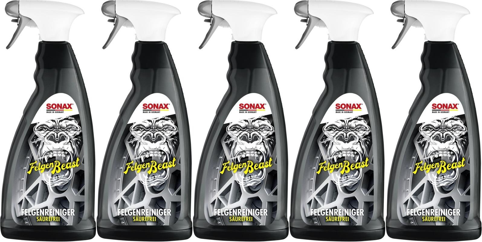 SONAX FelgenBeast NEU 1 l 5x 1l = 5 Liter