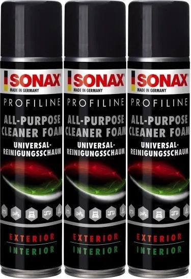 SONAX ProfiLine All-Purpose Cleaner Foam (APC) 3x 400 Milliliter