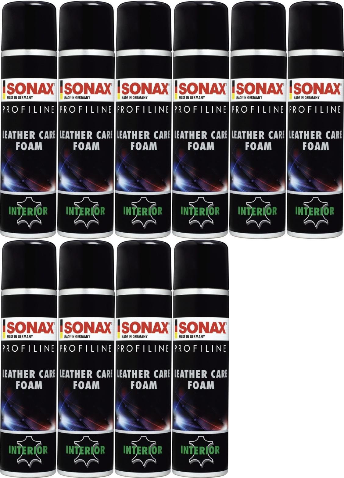 SONAX ProfiLine Leather Care Foam 10x 400 Milliliter