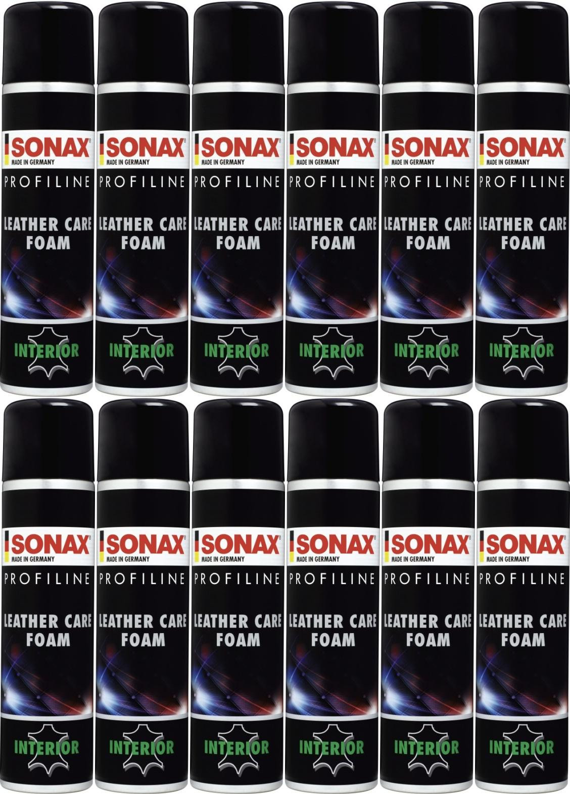 SONAX ProfiLine Leather Care Foam 12x 400 Milliliter