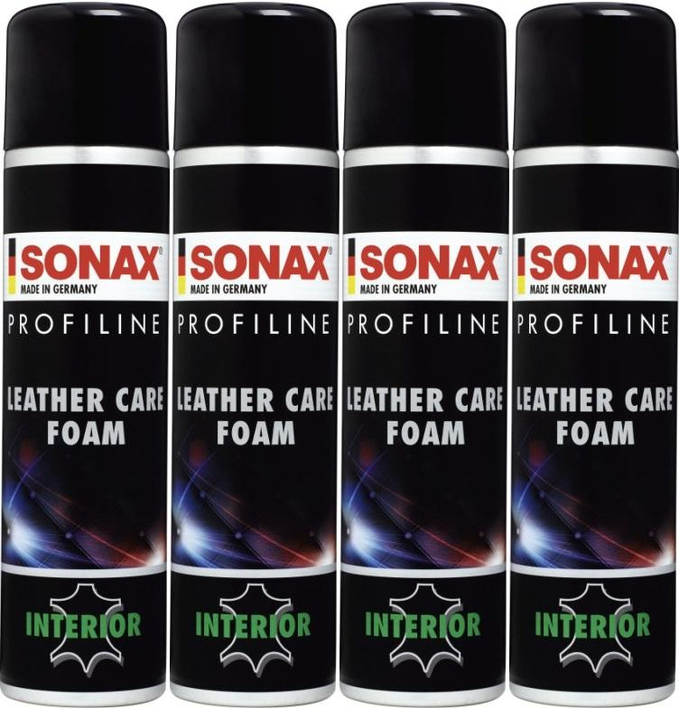 SONAX ProfiLine Leather Care Foam 4x 400 Milliliter