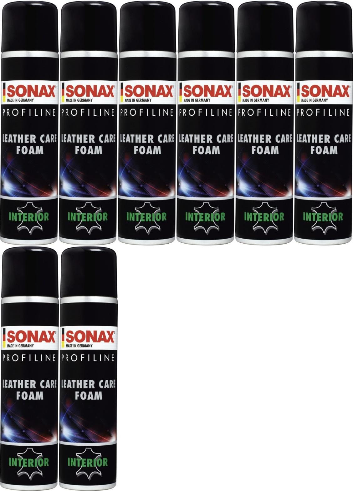 SONAX ProfiLine Leather Care Foam 8x 400 Milliliter