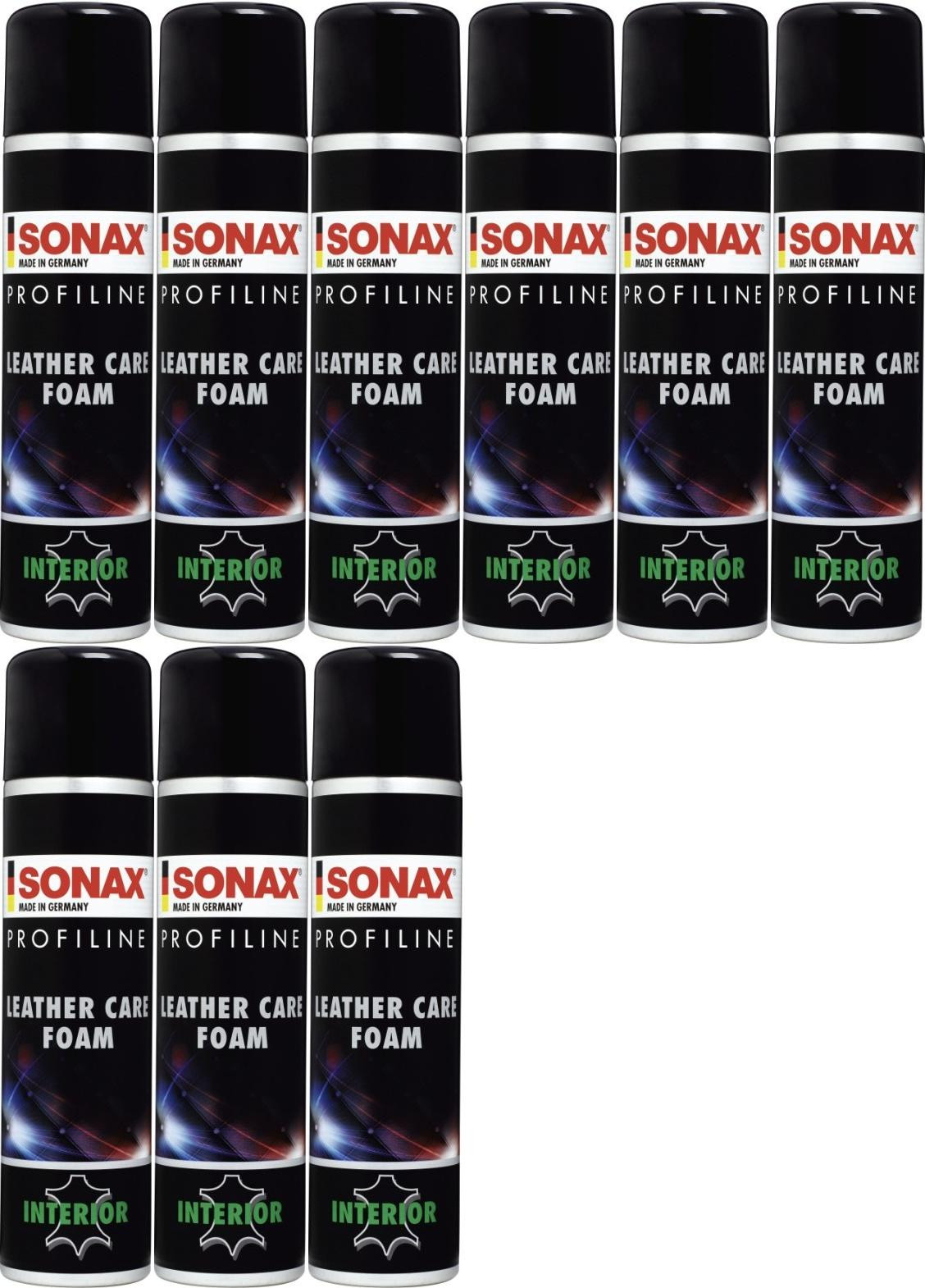 SONAX ProfiLine Leather Care Foam 9x 400 Milliliter