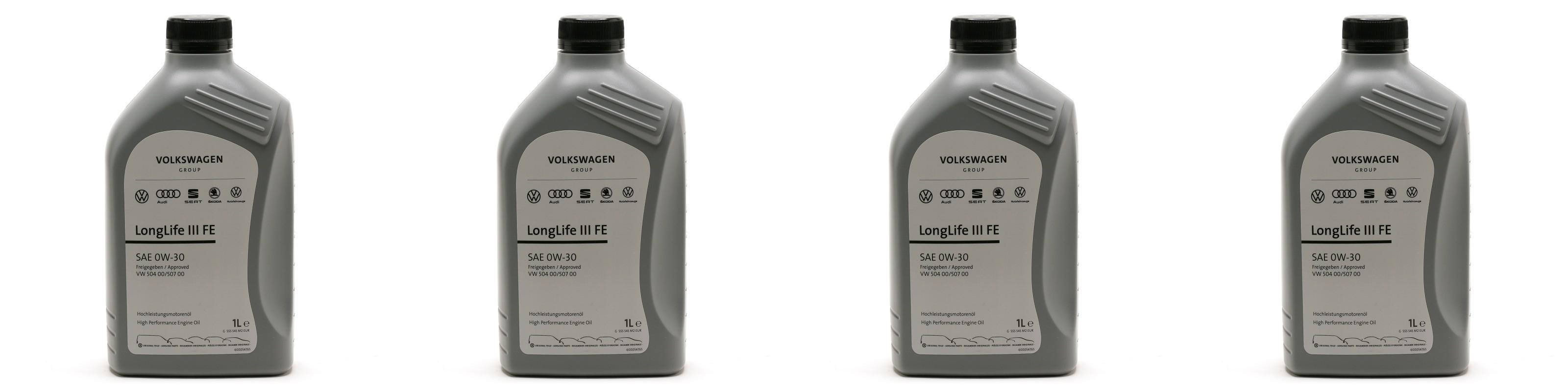 Original VW LongLife III FE 0W-30 Original GS55545M2EUR - 4x 1l = 4 Liter