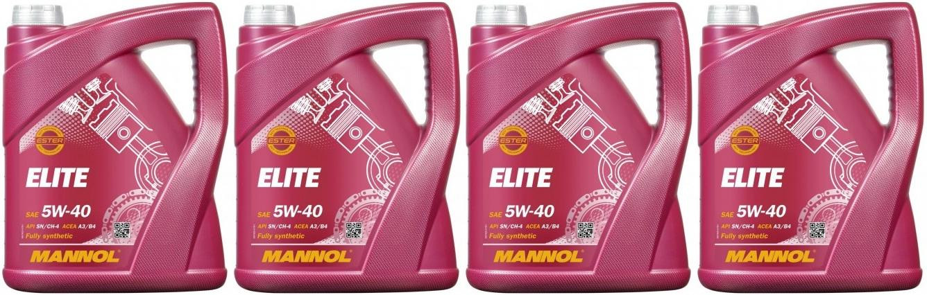 MANNOL 7903 ELITE 5W-40 4x 5 = 20 Liter