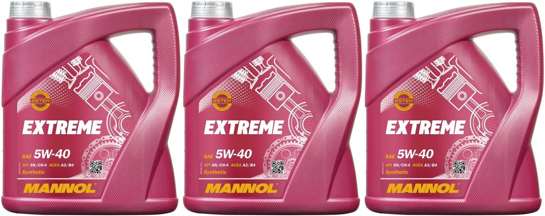 MANNOL 7915 EXTREME SAE 5W-40 3x 4l = 12 Liter