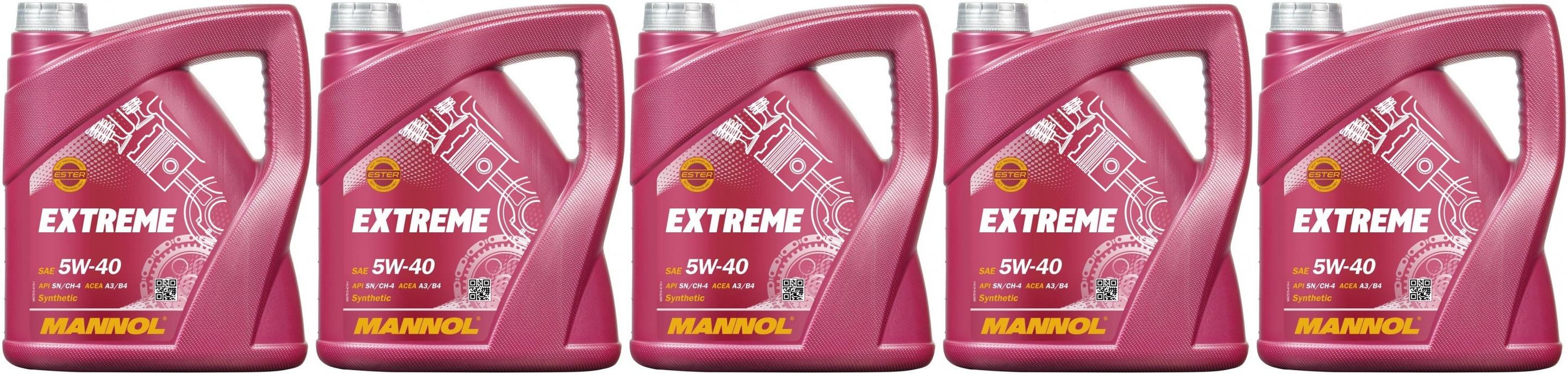 MANNOL 7915 EXTREME SAE 5W-40 5x 4l = 20 Liter