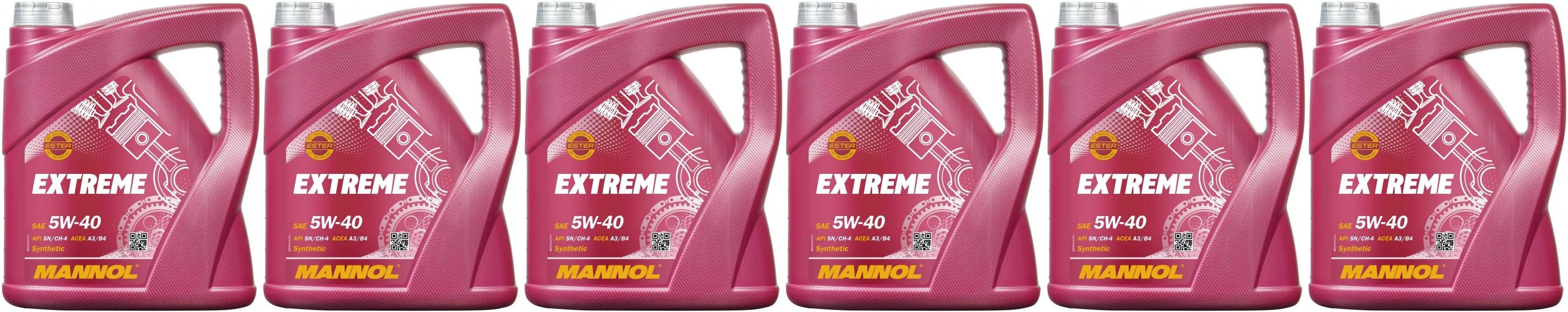 MANNOL 7915 EXTREME SAE 5W-40 6x 4l = 24 Liter