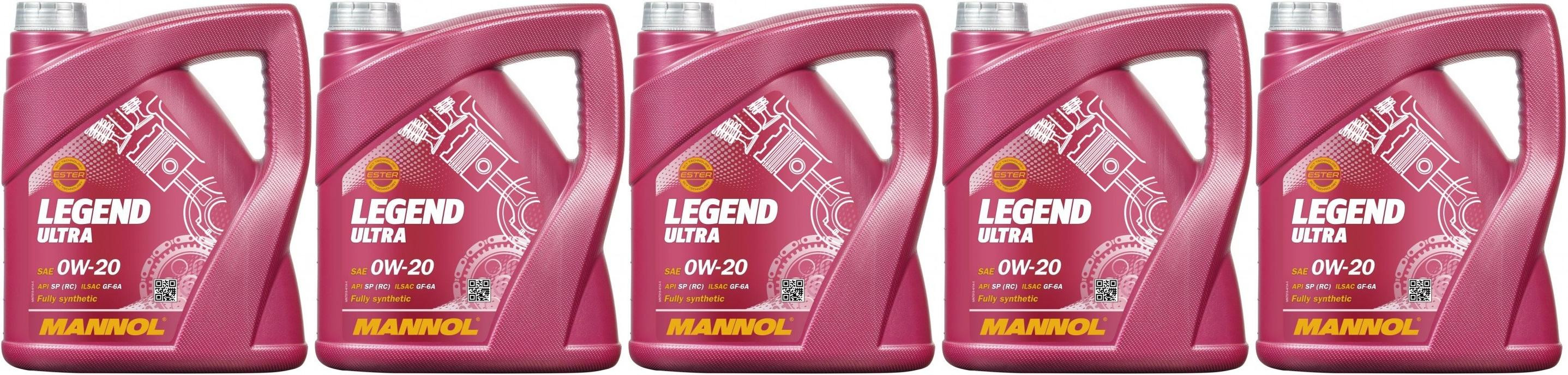 MANNOL 7918 LEGEND ULTRA SAE 0W-20 5x 4l = 20 Liter