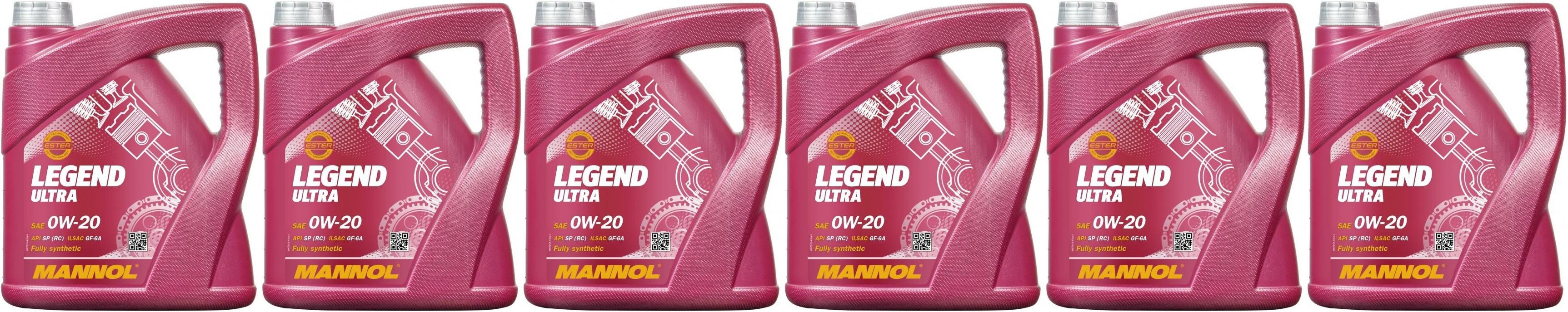 MANNOL 7918 LEGEND ULTRA SAE 0W-20 6x 4l = 24 Liter