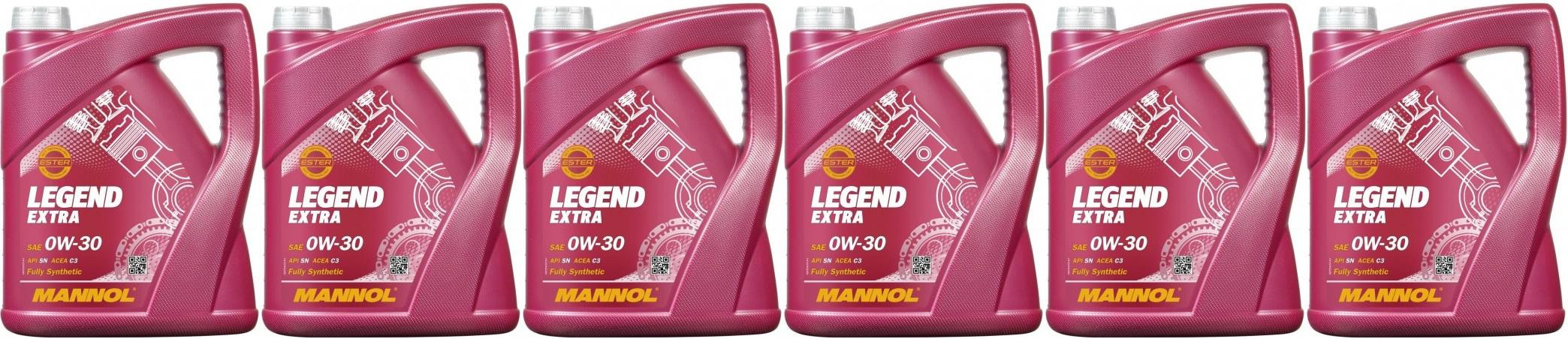 MANNOL 7919 LEGEND EXTRA SAE 0W-30 6x 5 = 30 Liter
