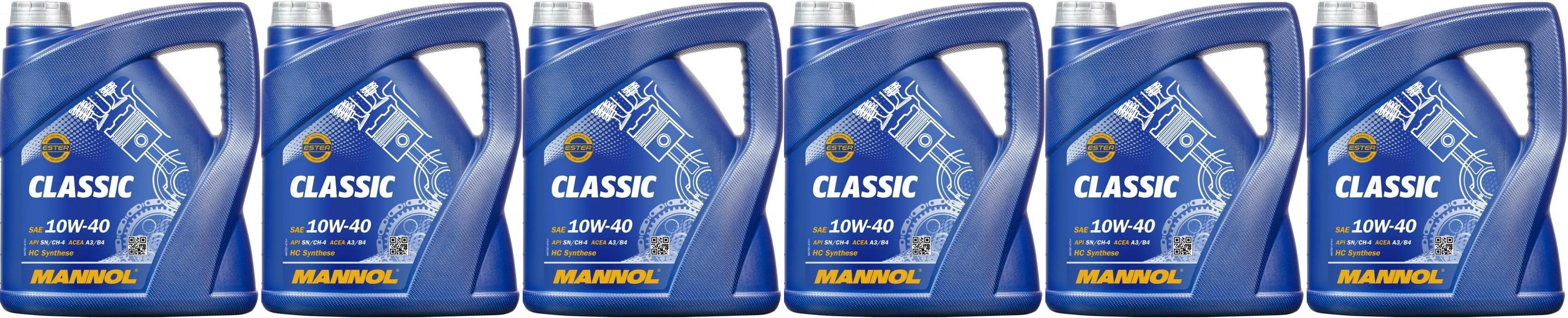 MANNOL 7501 CLASSIC 10W-40 6x 4l = 24 Liter