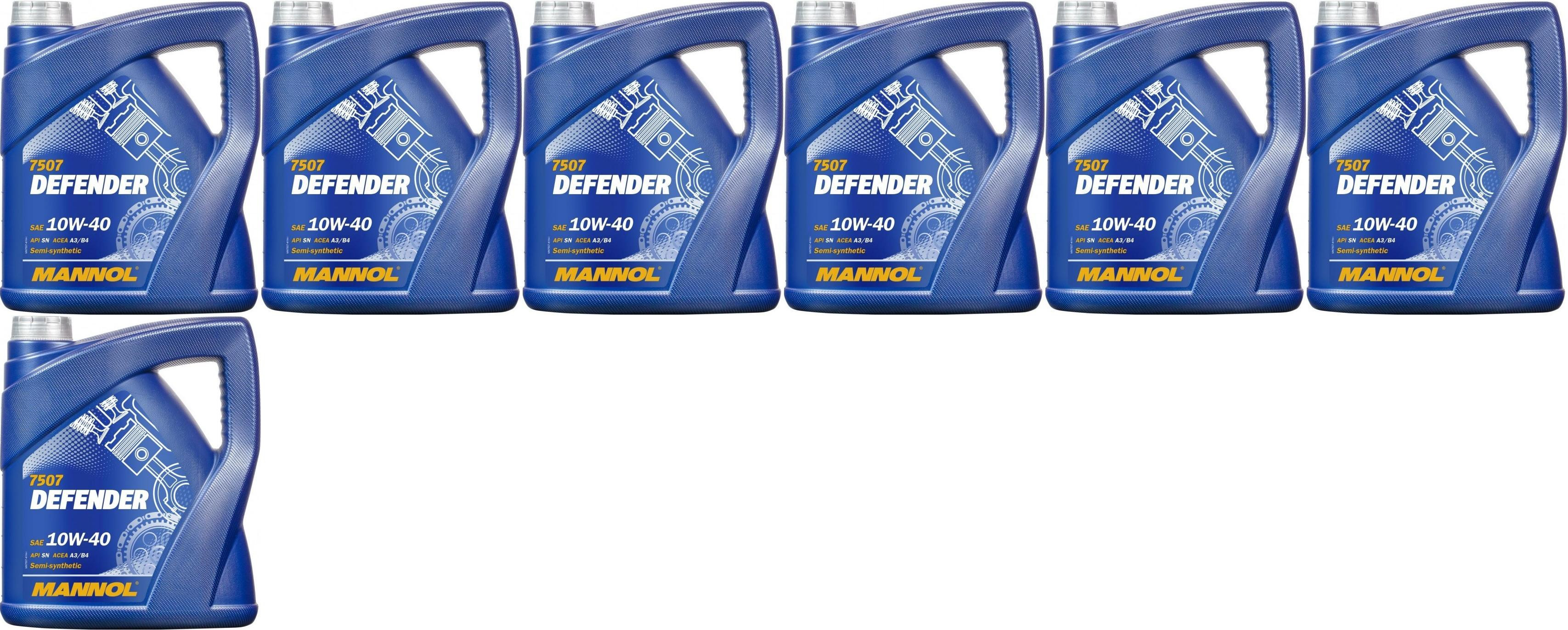 MANNOL 7507 DEFENDER SAE 10W-40 7x 4l = 28 Liter