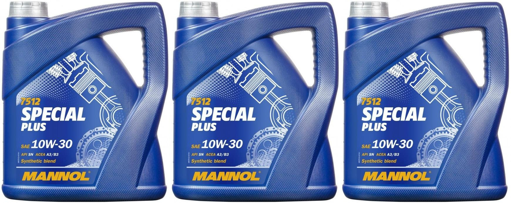 MANNOL 7512 SPECIAL PLUS SAE 10W-30 3x 4l = 12 Liter