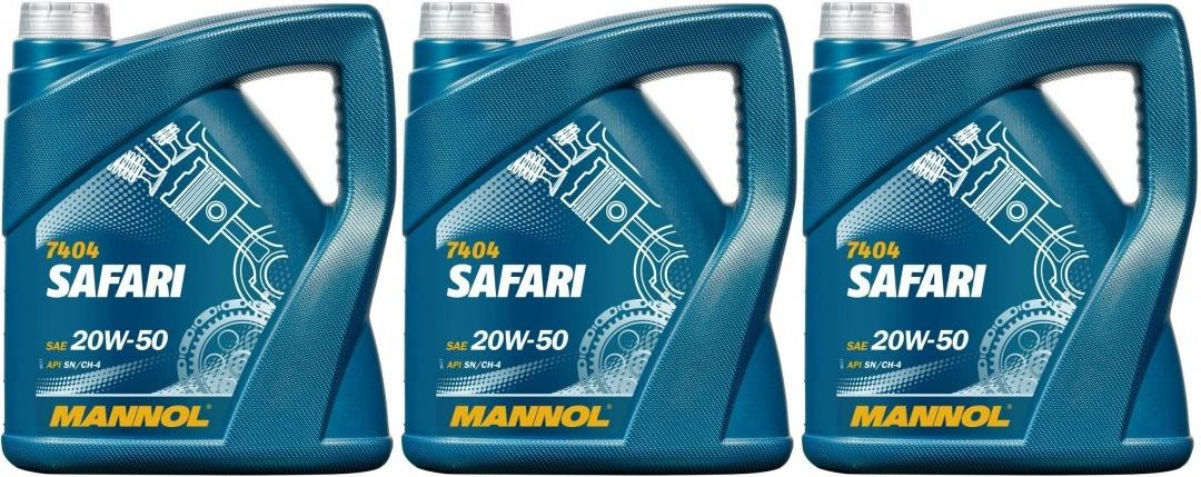 MANNOL 7404 SAFARI SAE 20W-50 3x 4l = 12 Liter