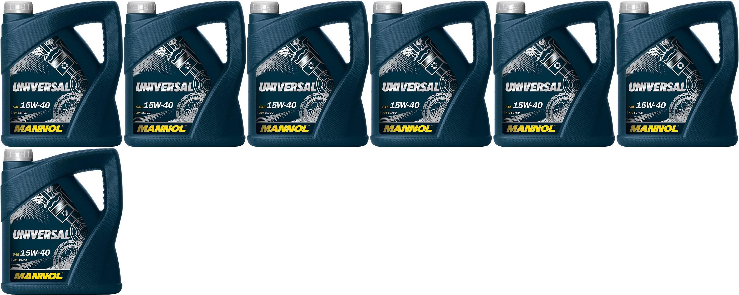 MANNOL 7405 UNIVERSAL SAE 15W-40 7x 4l = 28 Liter