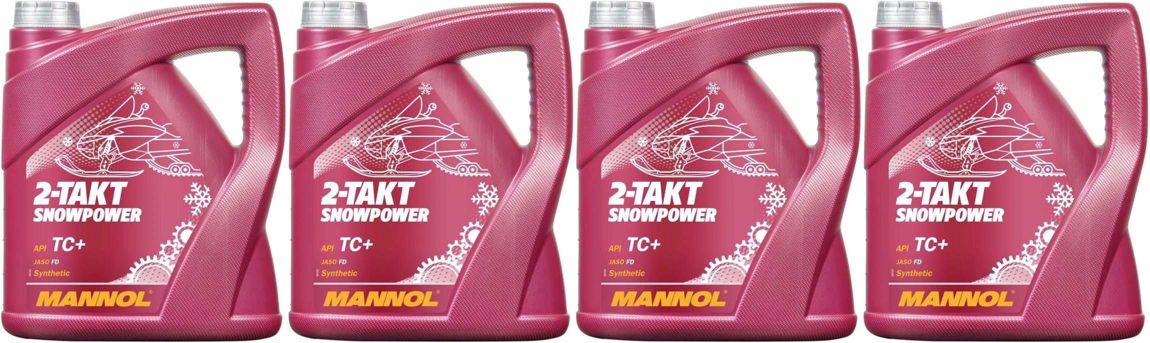 MANNOL 7201 2-TAKT SNOWPOWER 4x 4l = 16 Liter