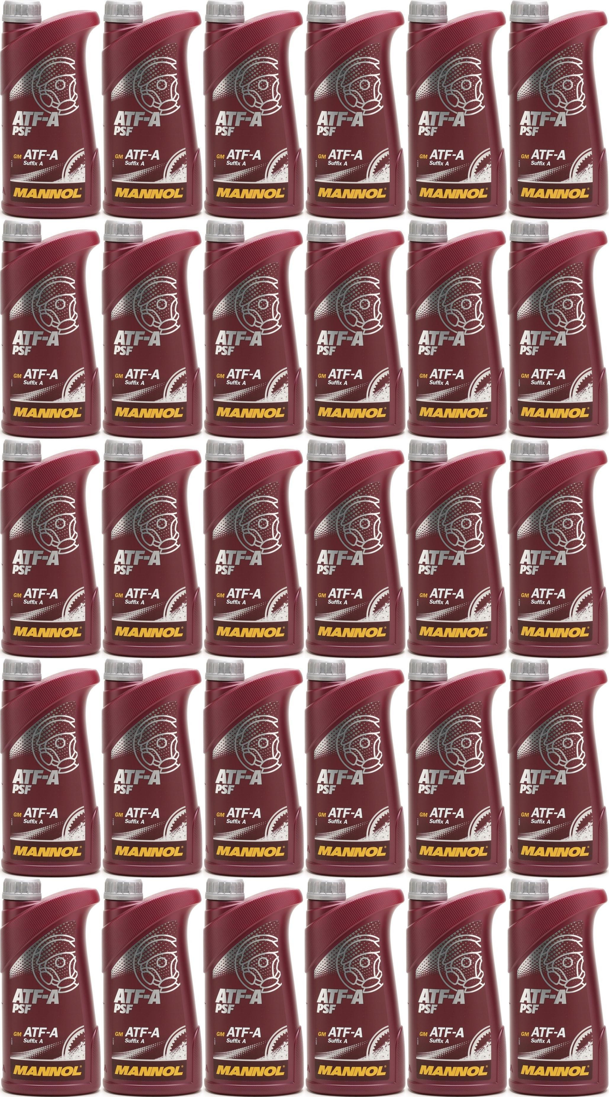 MANNOL 8203 ATF-A PSF Power steering fluid 30x 1l = 30 Liter