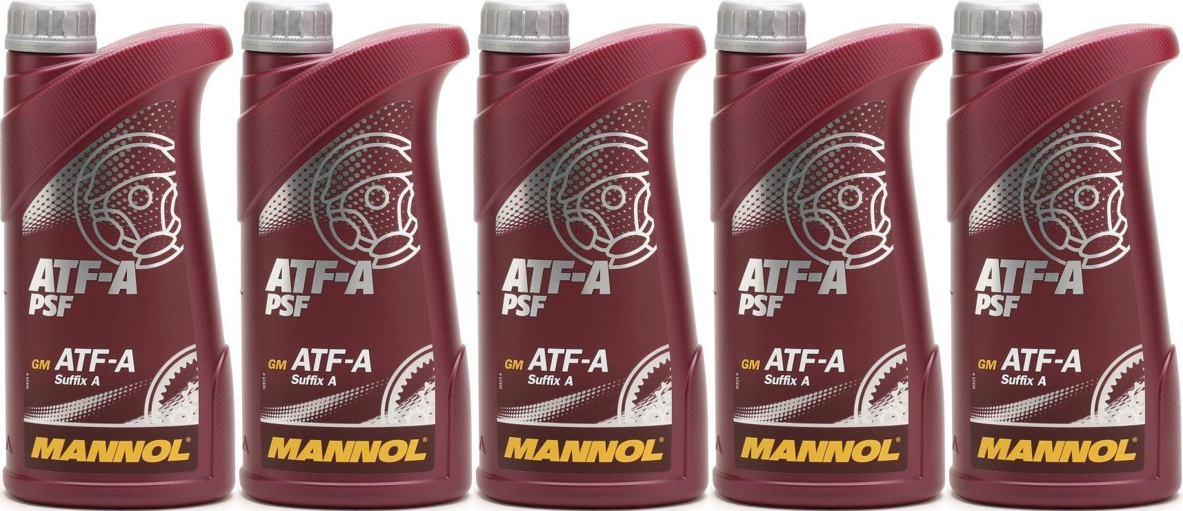 MANNOL 8203 ATF-A PSF Power steering fluid 5x 1l = 5 Liter